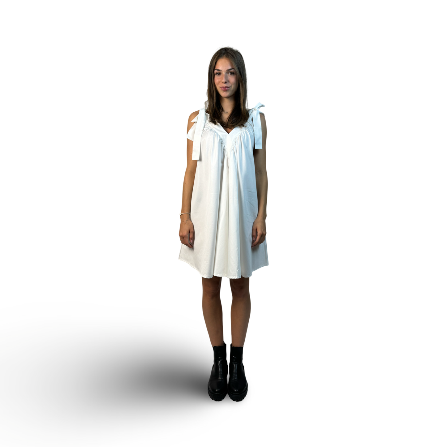 Sleeveless Dress THERESA Ivory White